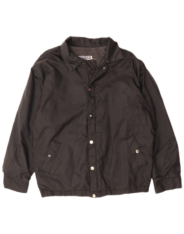 Americanino Veste coupe-vent pour homme UK 40 Large Noir