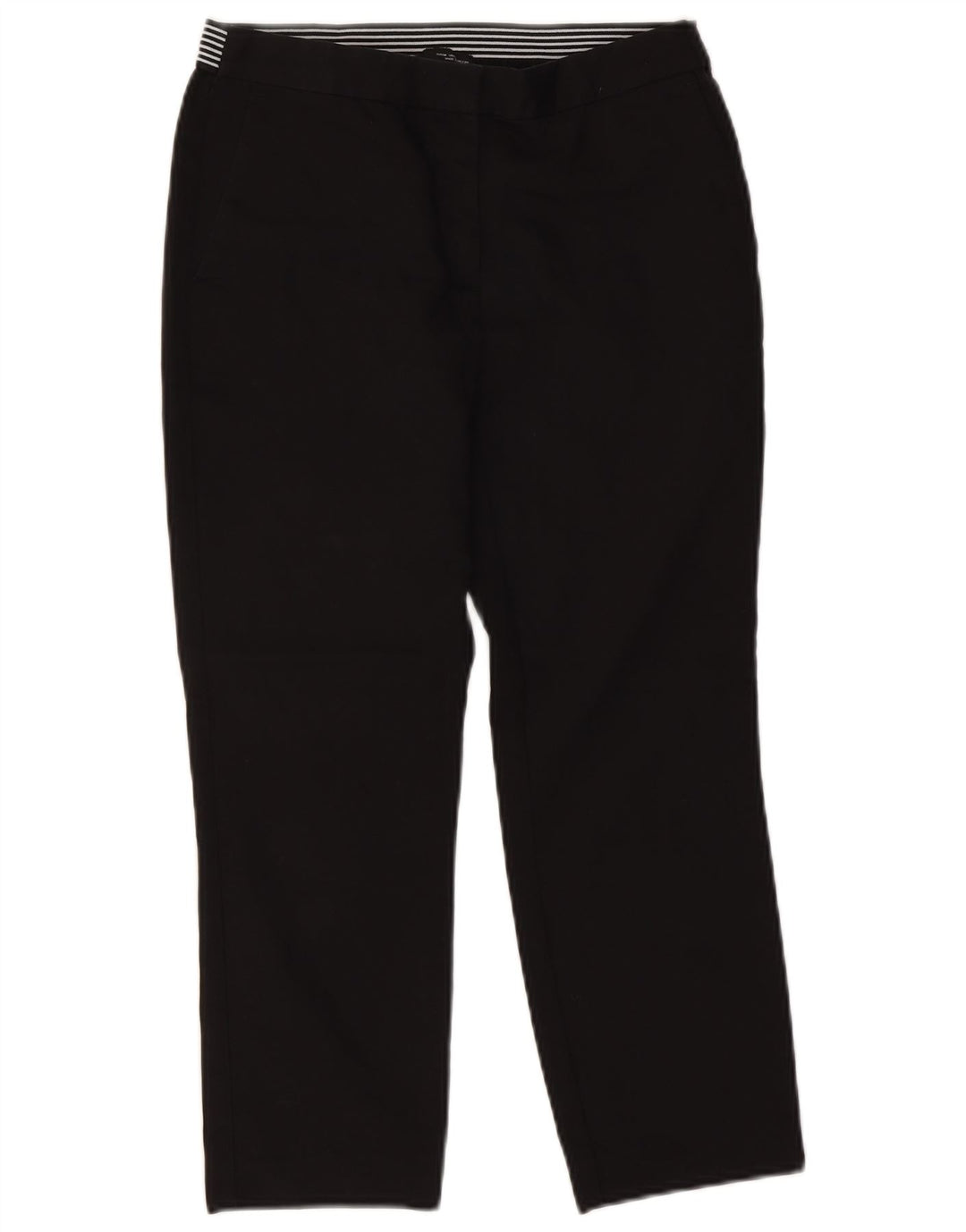 Zara Femme Pantalon Court Droit Moyen W28 L23 Noir