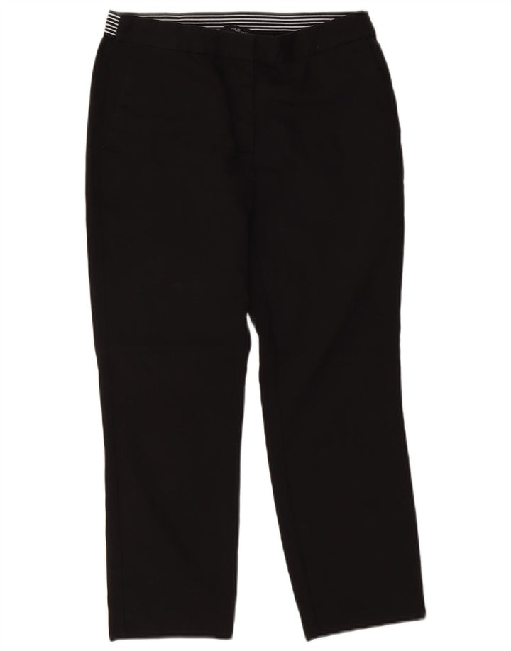 Zara Femme Pantalon Court Droit Moyen W28 L23 Noir