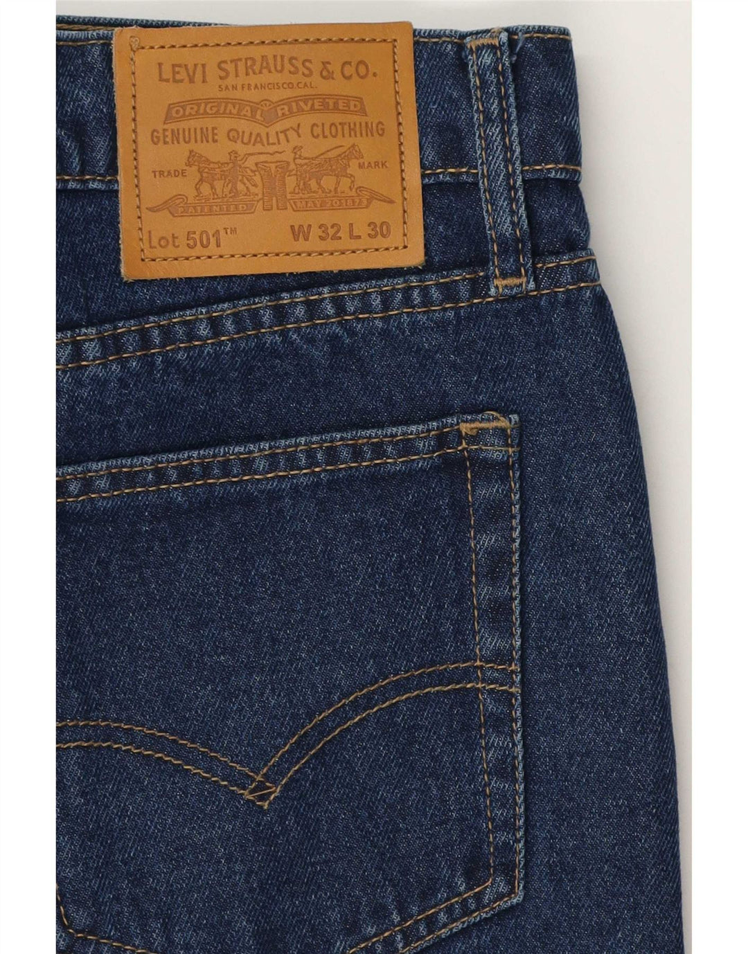 Levi's Jean Droit 501 Homme Bleu W32 L30 Coton
