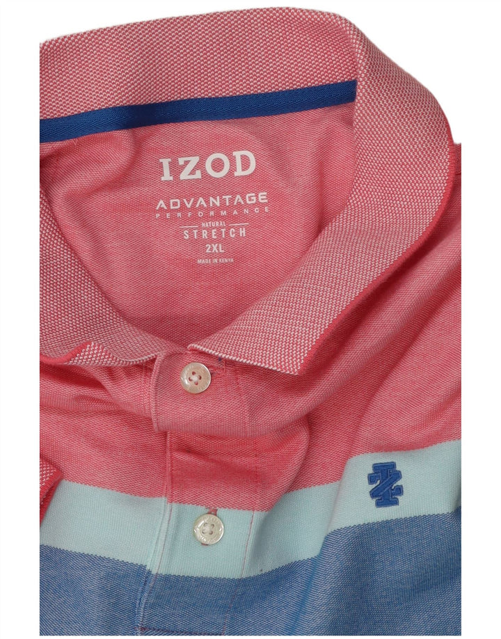Izod Polo Homme 2XL Multicolore Colourblock Coton
