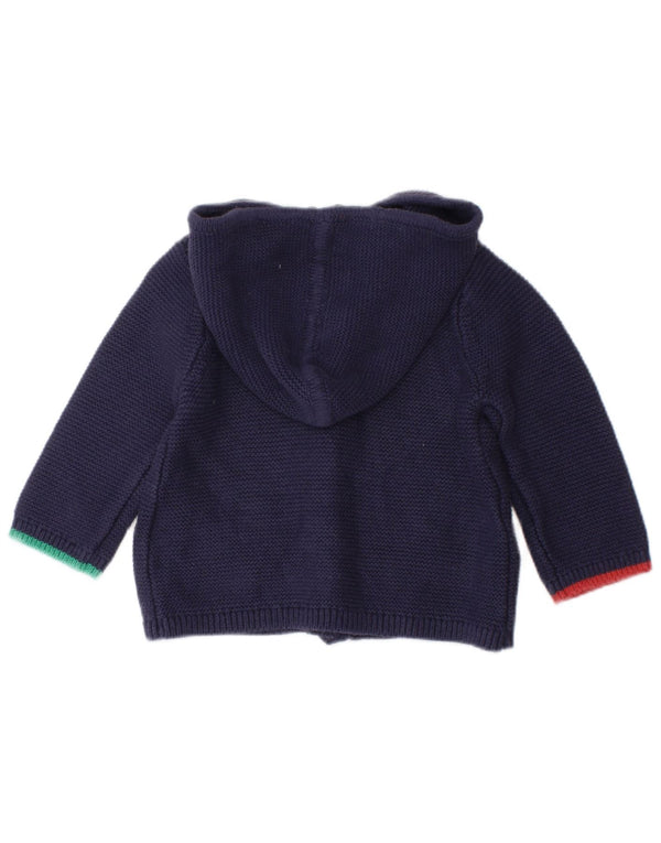 JOULES Cardigan à capuche graphique pour bébé fille 3-6 mois Bleu marine
