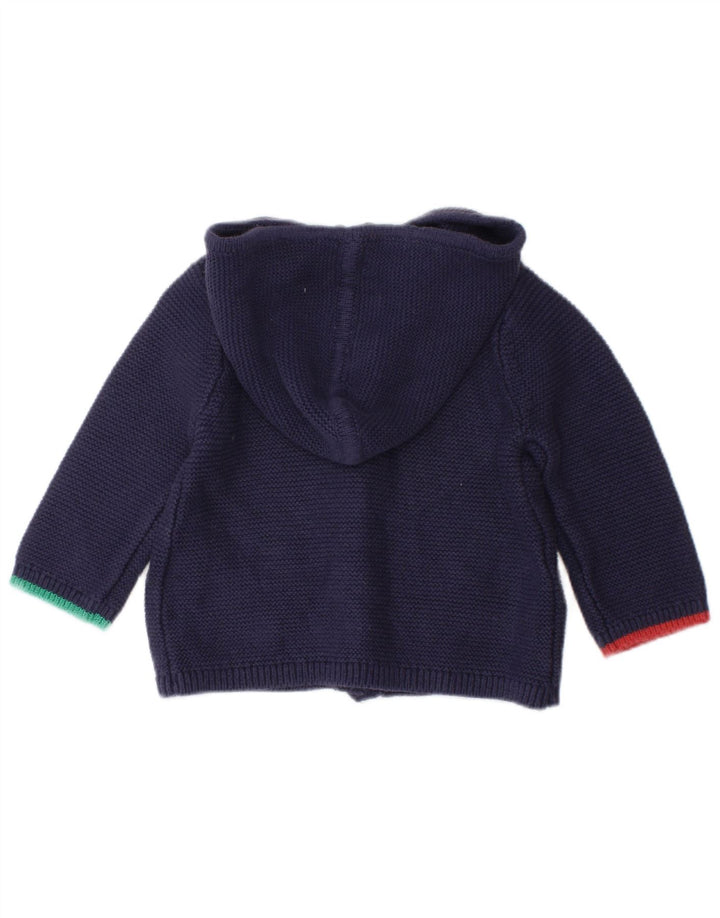 JOULES Cardigan à capuche graphique pour bébé fille 3-6 mois Bleu marine