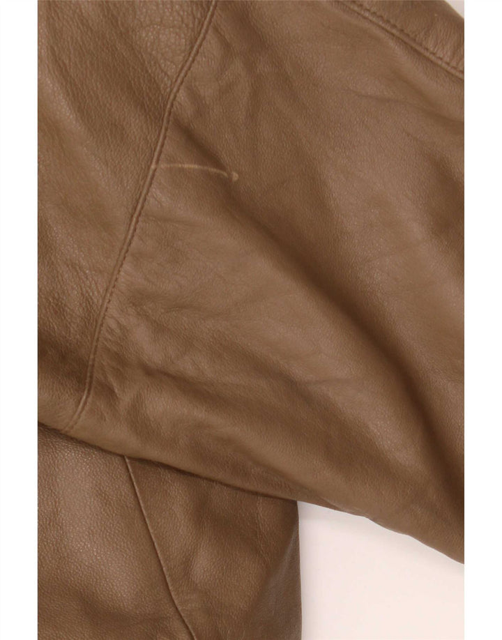 veste en cuir homme vintage IT 48 Marron moyen