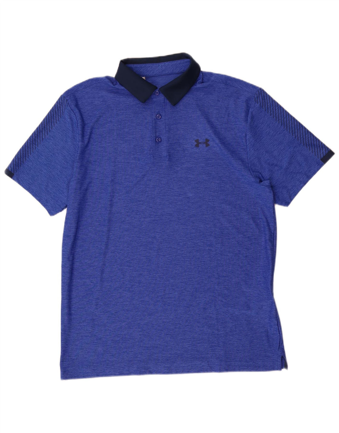 Under Armour Polo Heat Gear Homme Bleu Moyen Polyester Colorblock