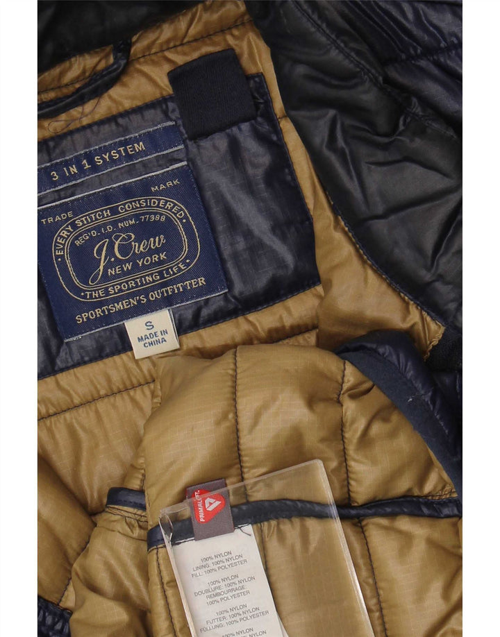 J. Crew Gilet rembourré pour homme UK 36 Small Bleu marine Nylon