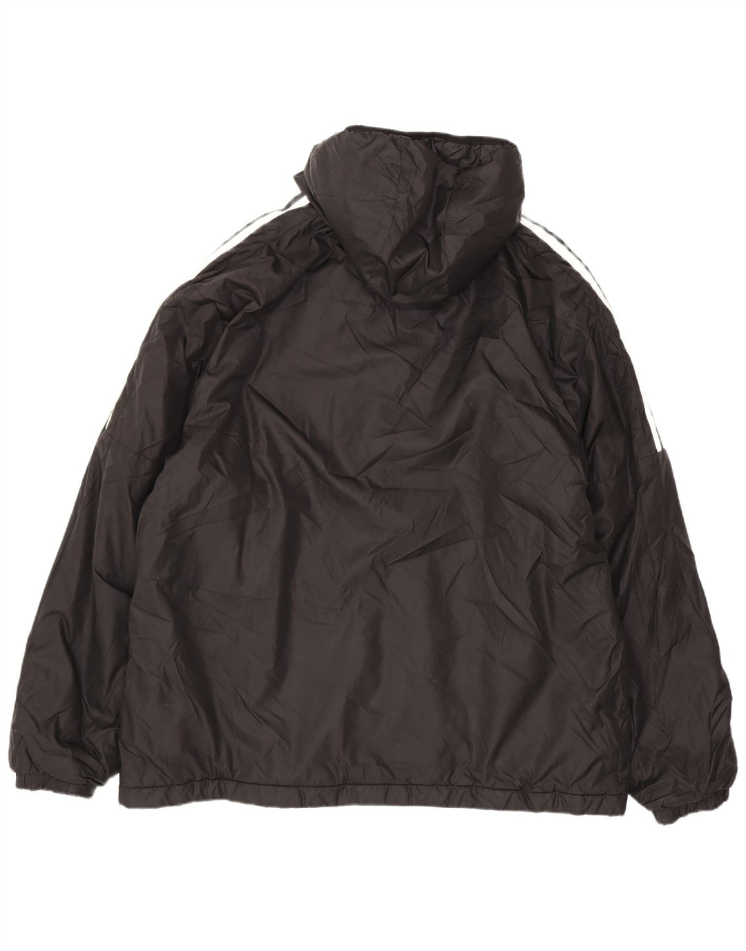 Adidas Veste rembourrée à capuche pour homme UK 42 XL Noir Polyester