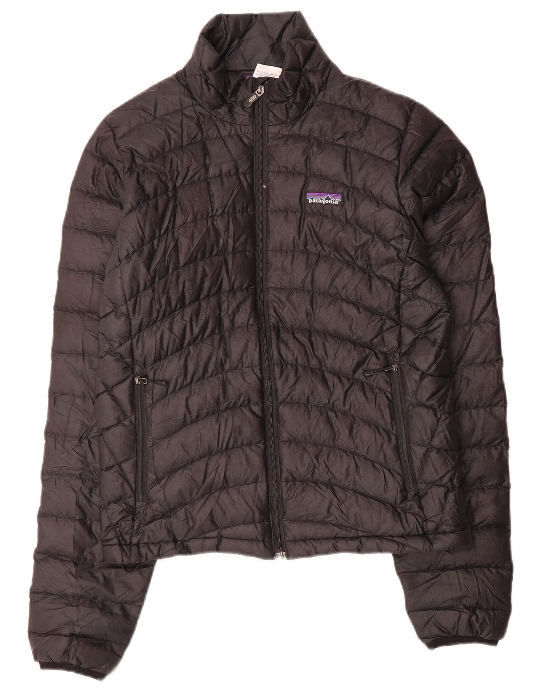 PATAGONIA Veste rembourrée pour femme UK 14 Medium Noir Polyester