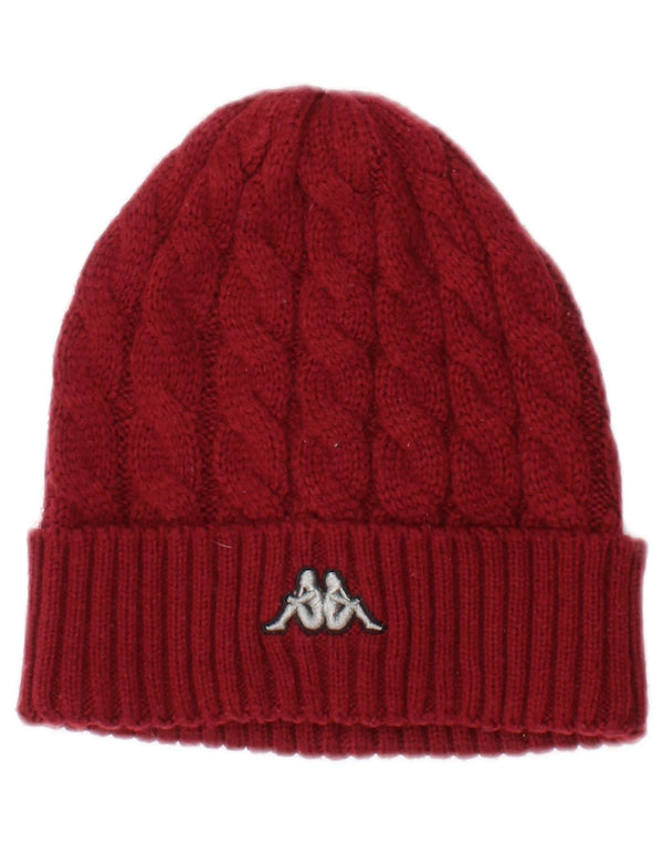 Kappa Bonnet tricoté pour homme Taille unique Rouge Polyacrylique
