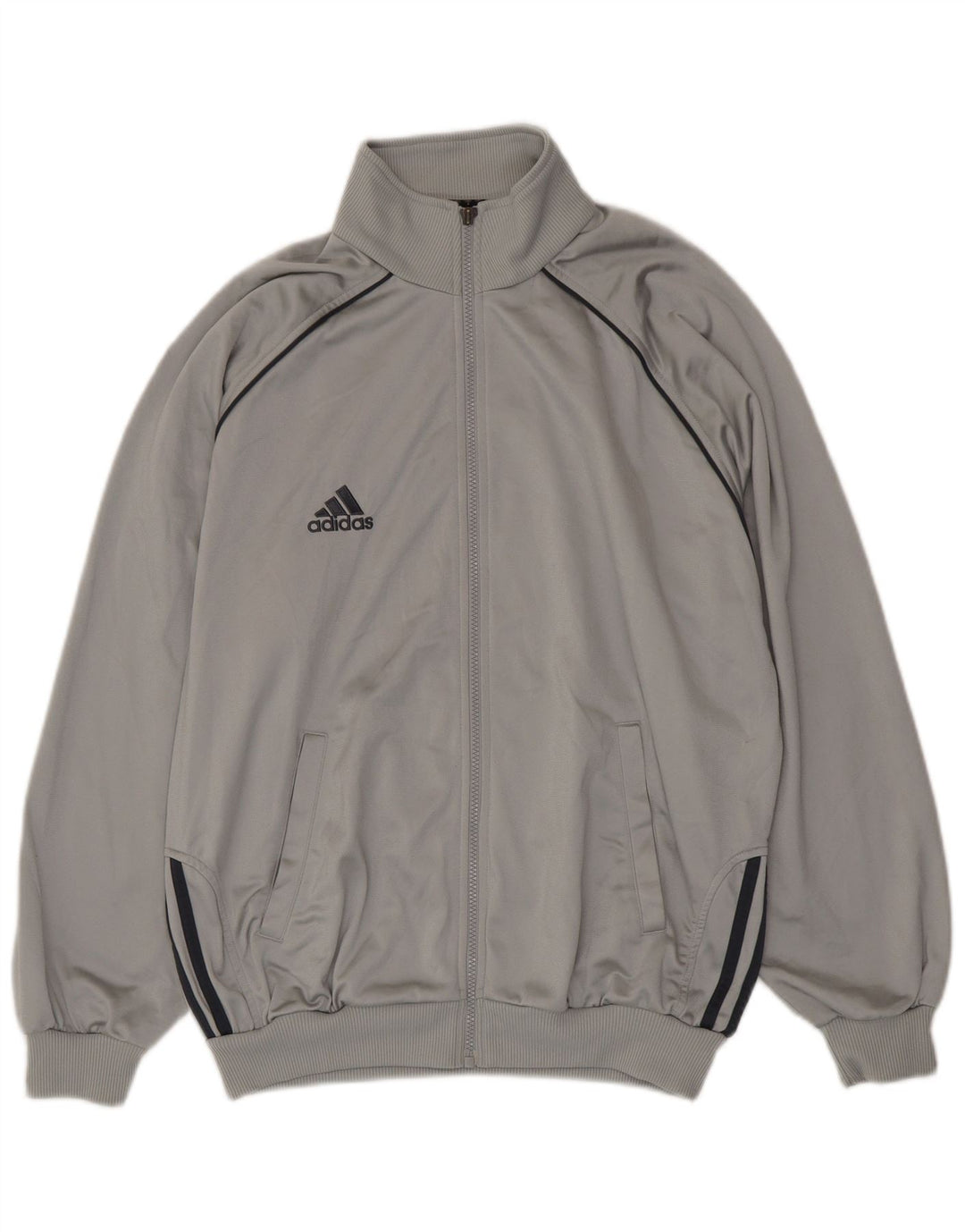 Adidas Veste de survêtement coupe ample pour homme UK 40/42 Gris moyen Polyester