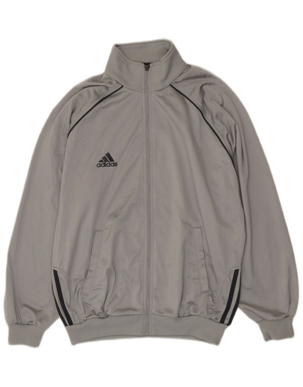 Adidas Veste de survêtement coupe ample pour homme UK 40/42 Gris moyen Polyester