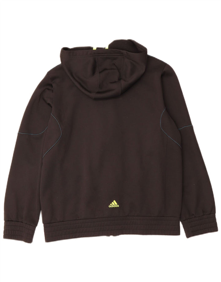 Adidas Pull à capuche zippé Predator Graphic pour garçon 13-14 ans Noir Polyester