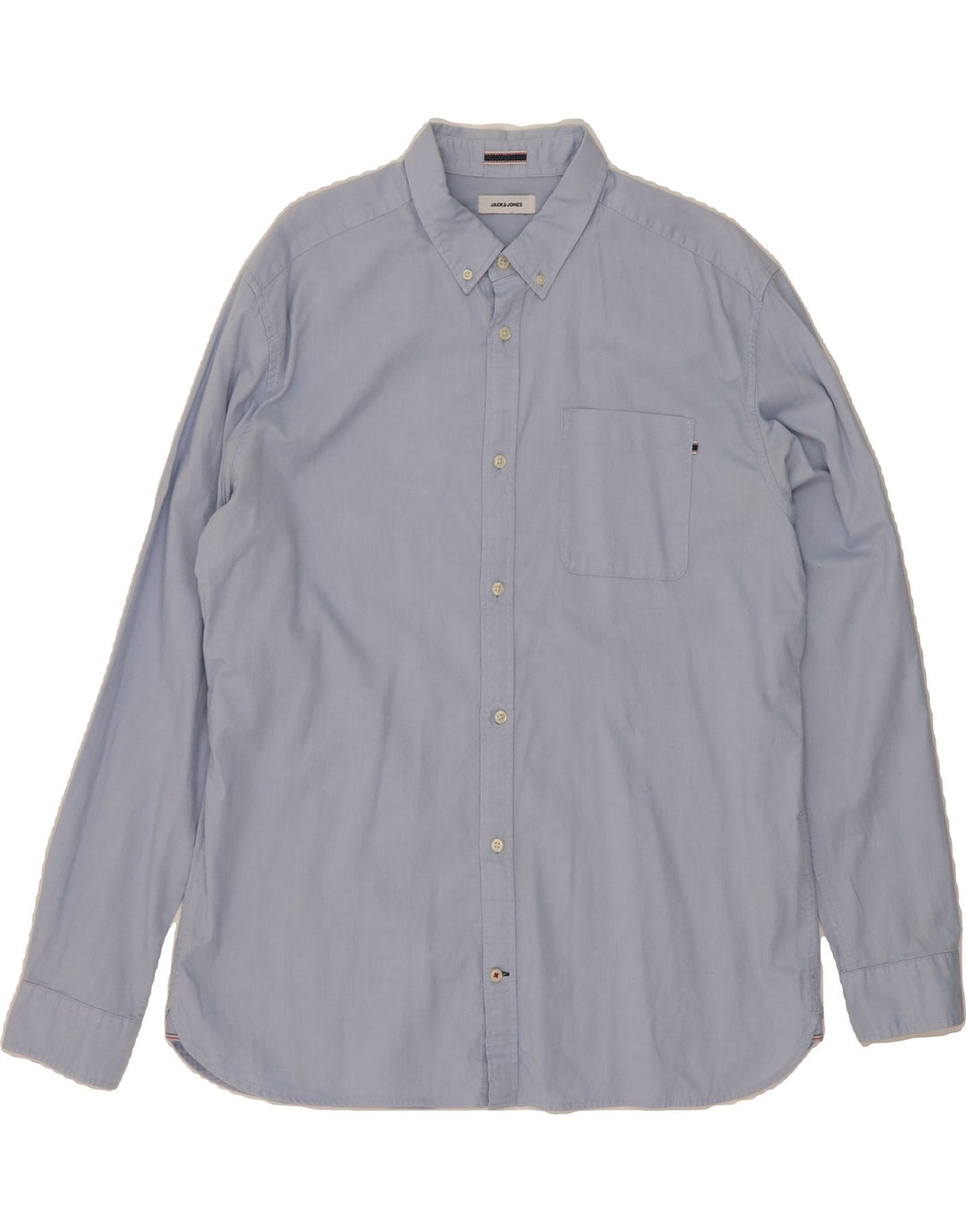 JACK & JONES Mens Shirt 2XL Blue Cotton Vintage Jack & Jones and Second-Hand Jack & Jones from Messina Hembry 