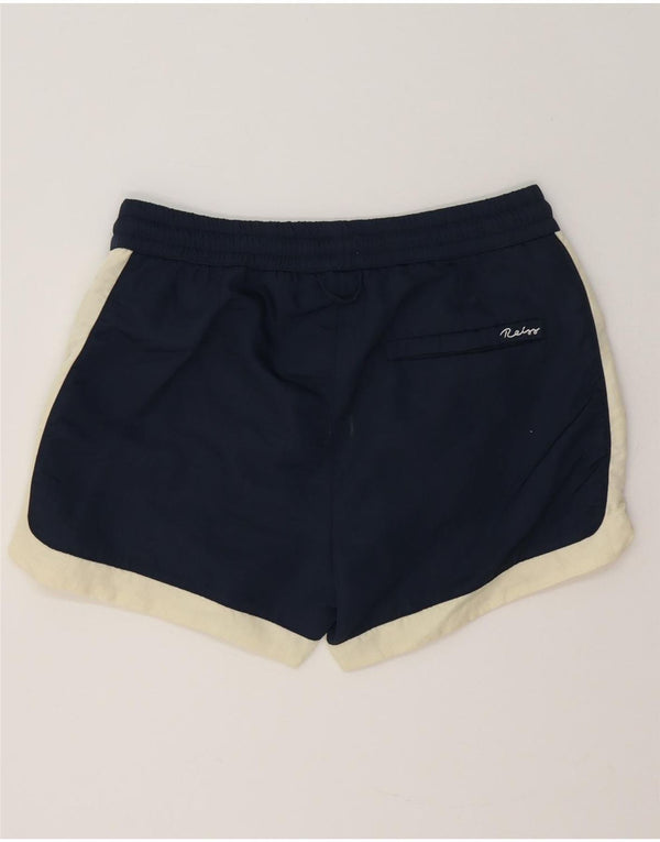 Reiss Short de sport pour femme UK 4 XS Bleu marine Colourblock Polyamide