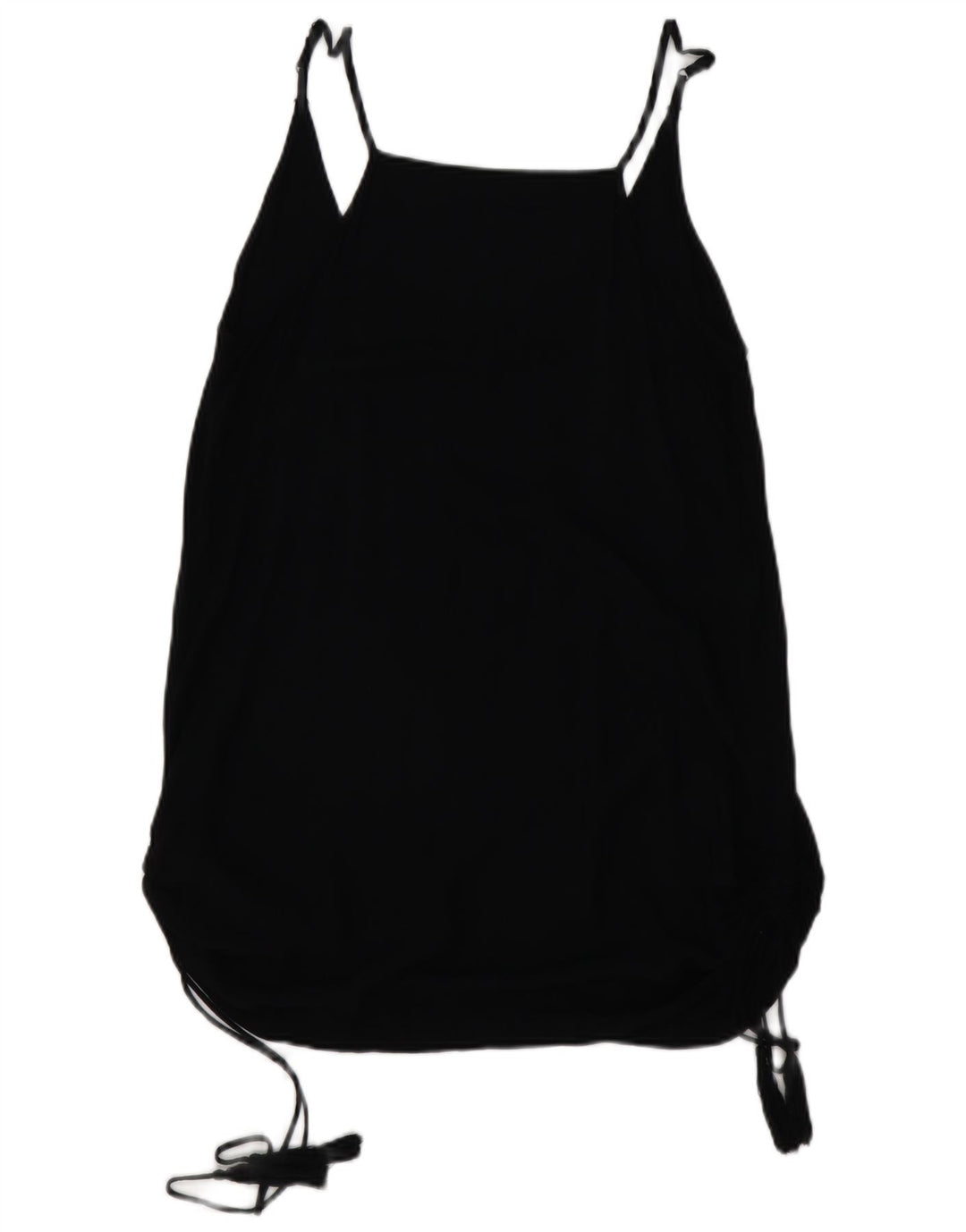 HARLEY Cami Top Femme UK 10 Petite Rayonne Noire