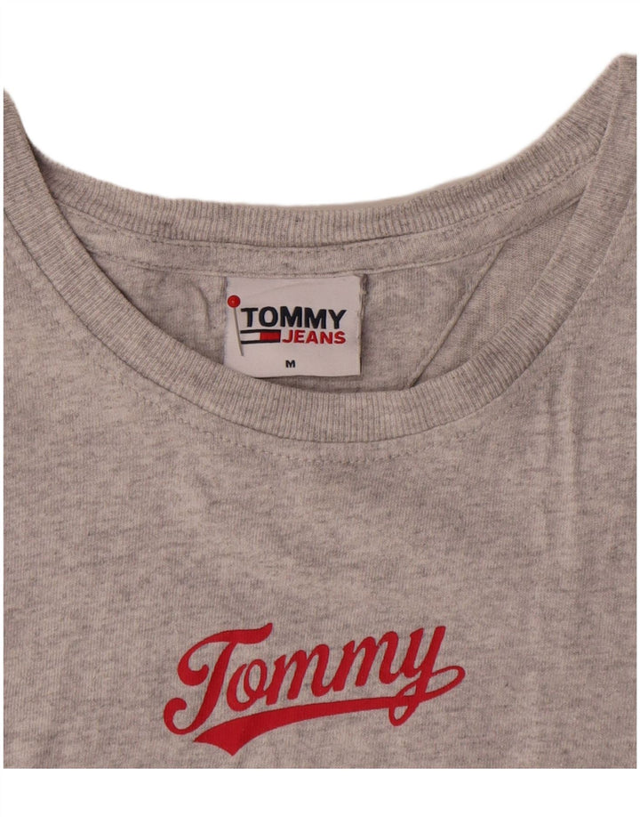 Tommy Hilfiger T-Shirt Graphique Homme Gris Moyen Coton