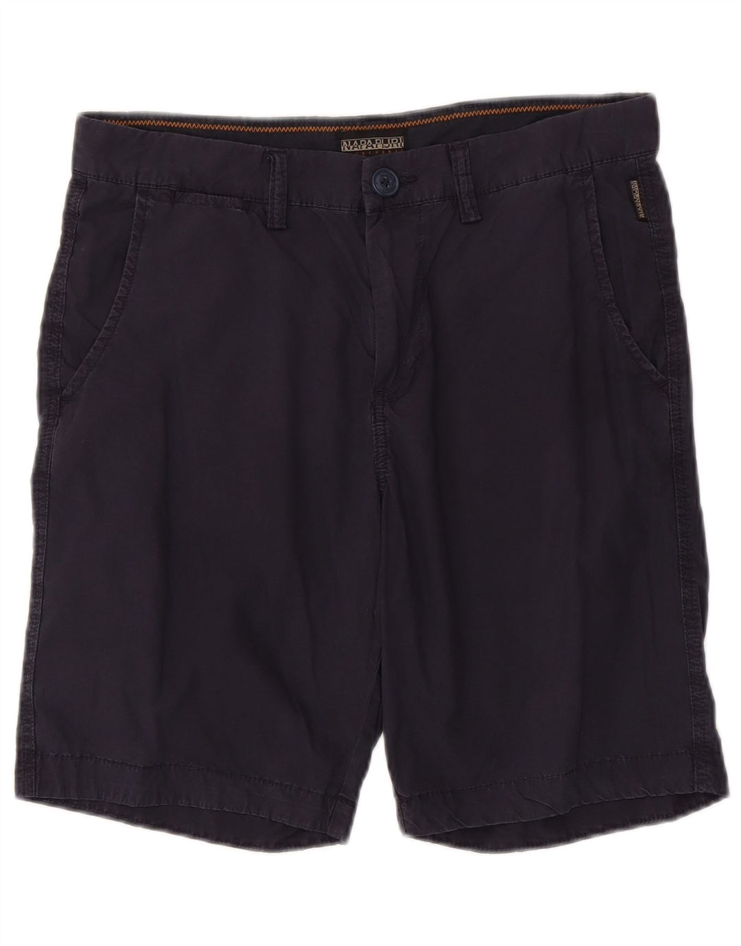 Napapijri Short Chino Homme W31 Bleu Marine Moyen Coton