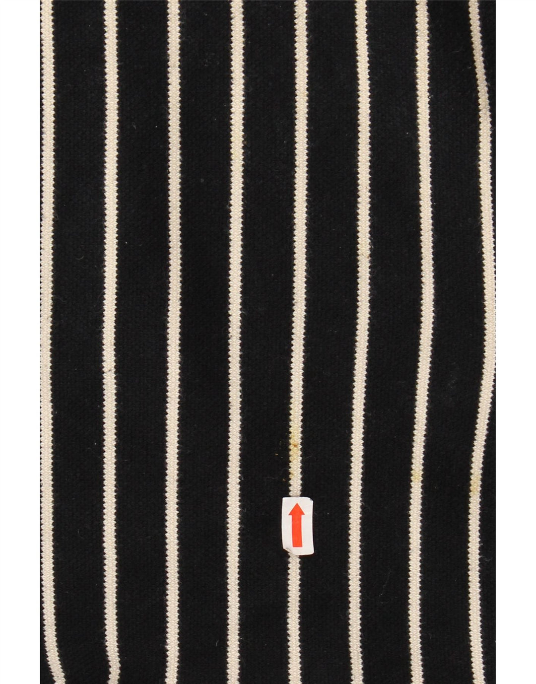 LAURA ASHLEY Haut Femme Manches 3/4 UK 18 XL Coton Rayé Noir