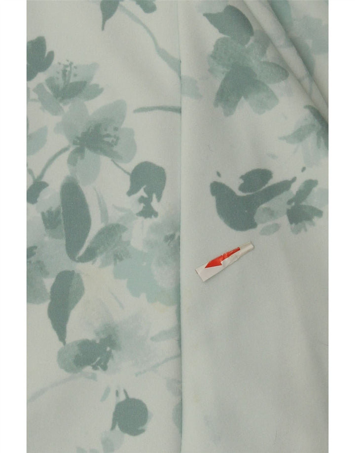 Dkny Robe trapèze sans manches pour femme EU 40 Polyester floral vert moyen