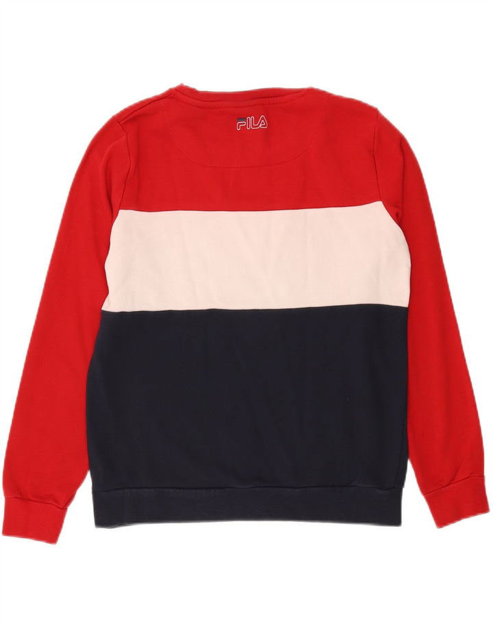 Fila Sweat-shirt pour femme UK 14 Medium Multicolore Colourblock