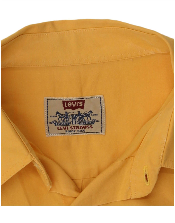 Levi's Chemise à Manches Courtes Homme Large Jaune