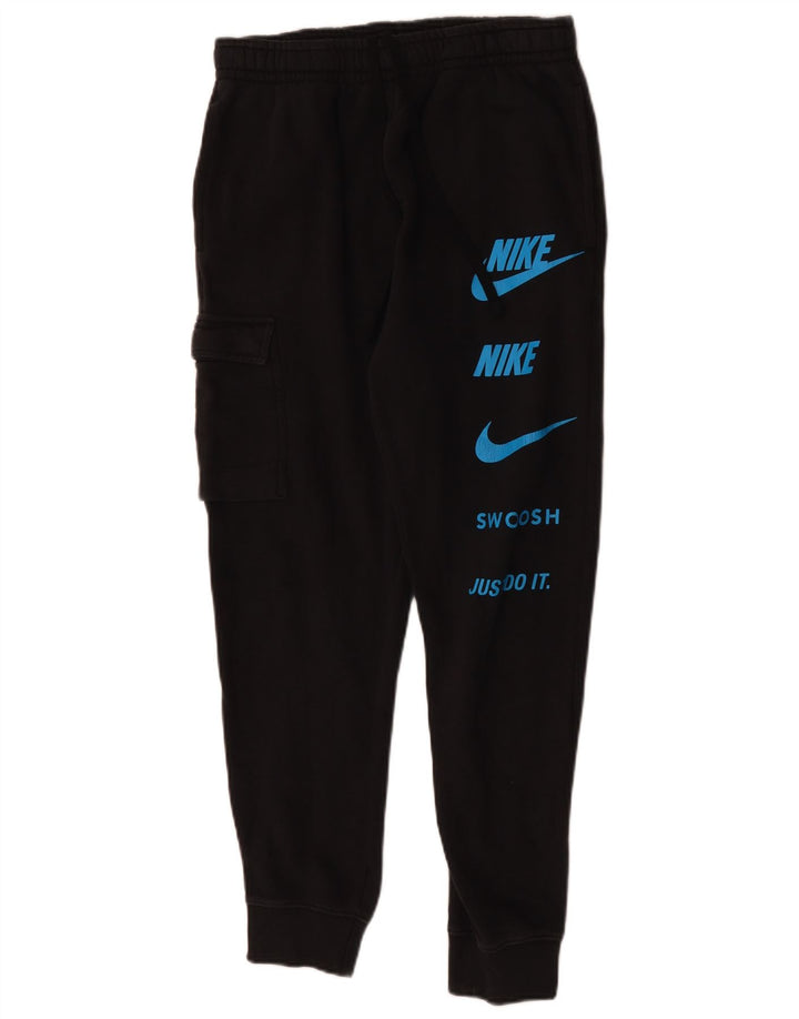 NIKE Pantalon de survêtement cargo graphique pour homme en coton noir moyen
