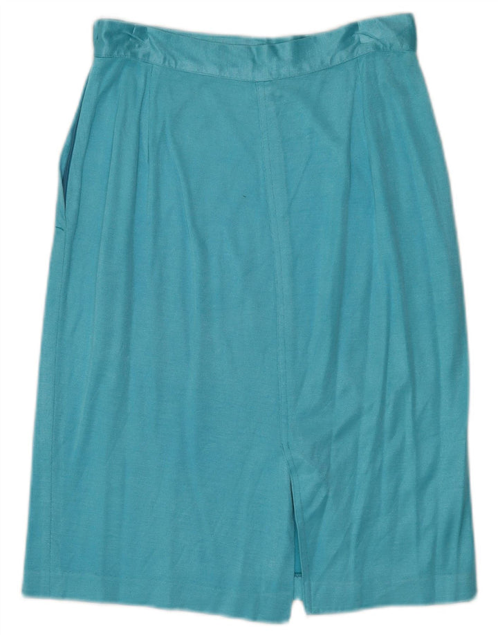 jupe crayon femme vintage IT 42 Medium W26 Coton Bleu
