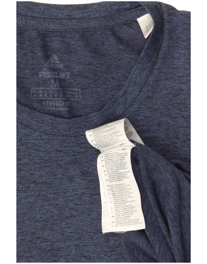 Adidas Homme Aeroready T-Shirt Top Bleu Marine Moyen Polyester