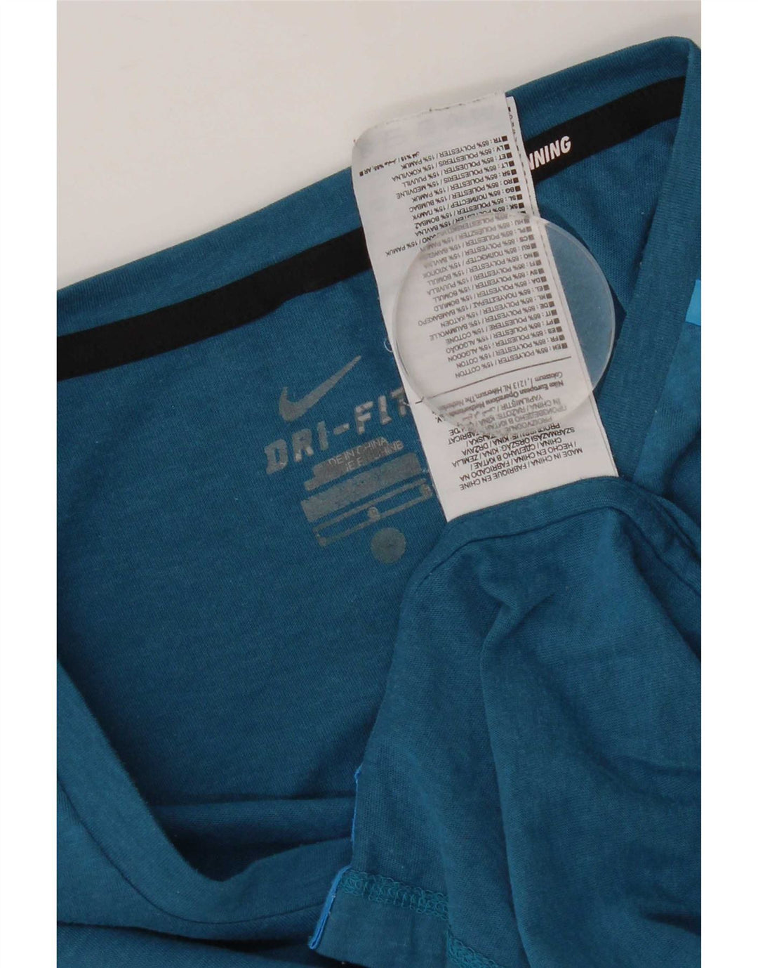 Nike Hommes Dri Fit T-Shirt Haut Grand Bleu Polyester