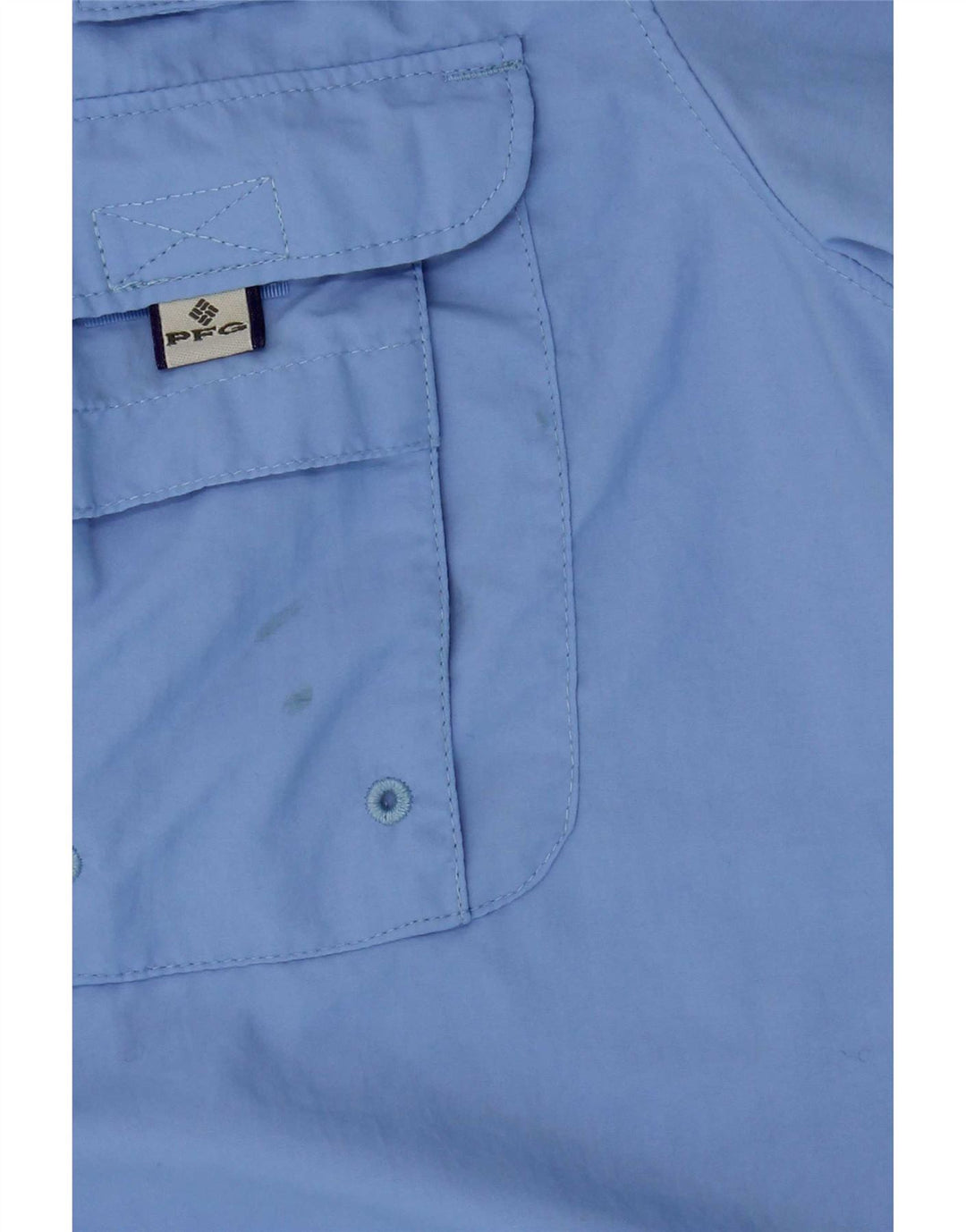 Columbia Surchemise à manches courtes pour femme Large Bleu Nylon