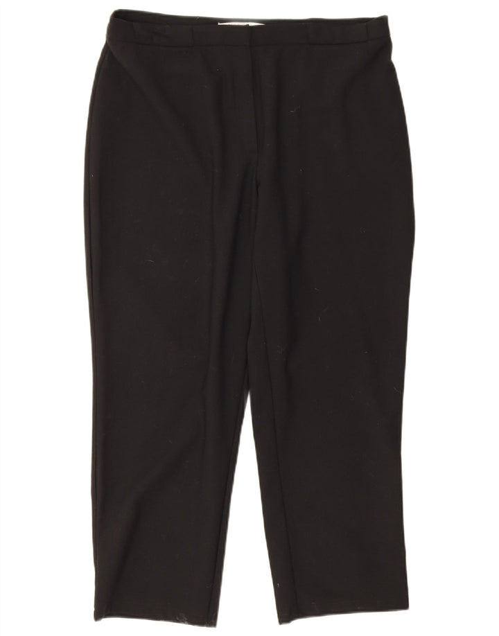 Marella Pantalon Court Droit Femme W32 L23 Noir