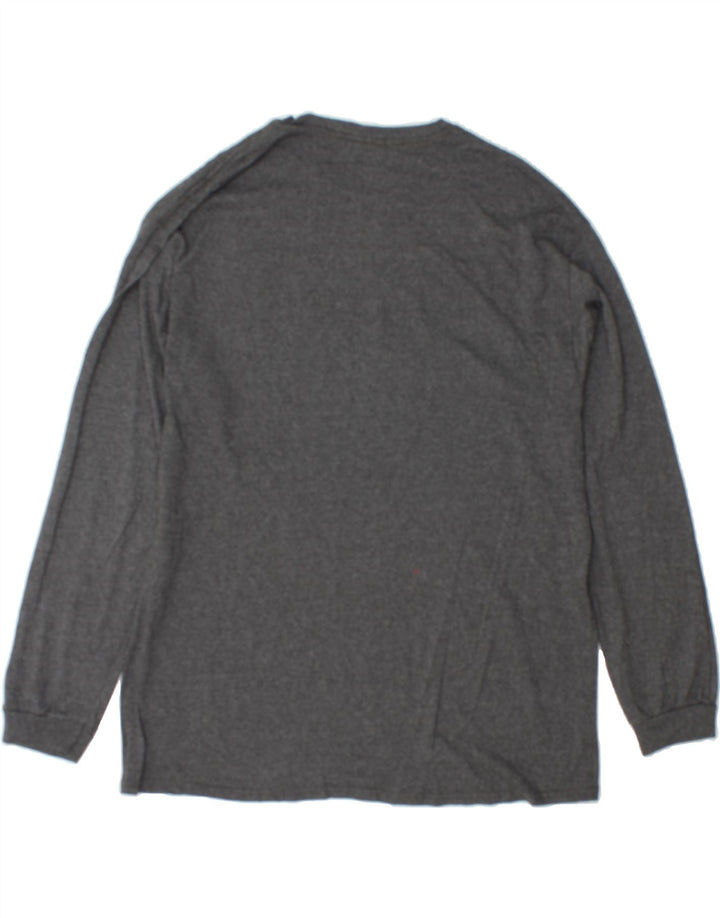 LEVI'S Mens Graphic Top Long Sleeve XL Grey Cotton Vintage Levi's and Second-Hand Levi's from Messina Hembry 
