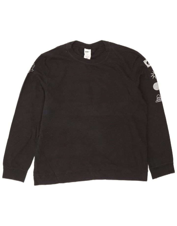 Nike Sweat-shirt Therma-Fit Graphic pour homme en coton noir moyen