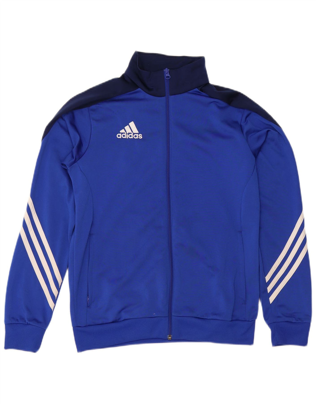 ADIDAS Veste de survêtement pour garçon 13-14 ans XL Bleu Colorblock Polyester