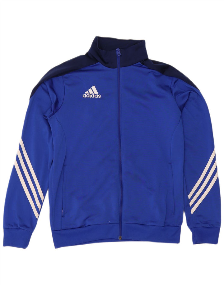ADIDAS Veste de survêtement pour garçon 13-14 ans XL Bleu Colorblock Polyester