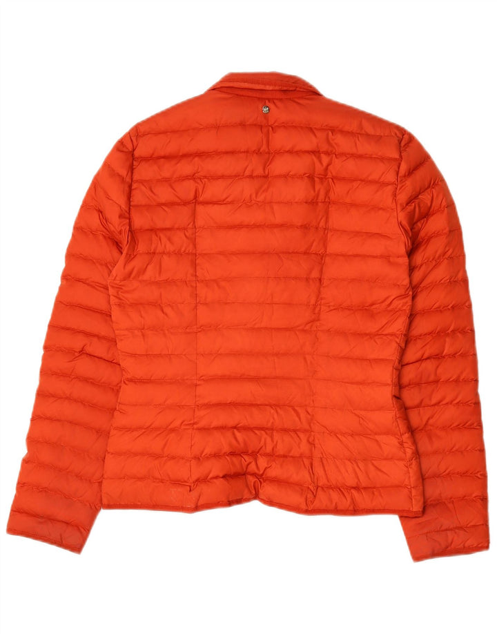 Massimo Dutti Veste matelassée pour femme UK 10 Small Orange Polyester