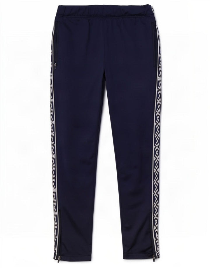 Umbro Pantalon de survêtement graphique pour homme en polyester géométrique bleu marine moyen