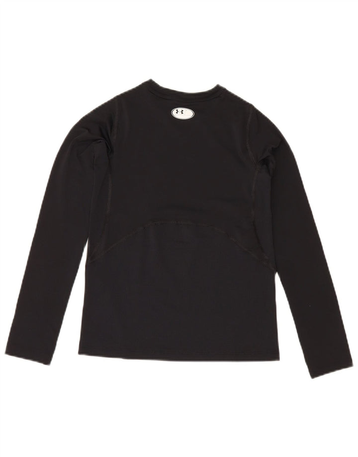 Under Armour Heat Gear Haut à manches longues pour garçon 9-10 ans Noir moyen