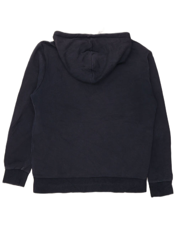 Jack & Jones Pull à capuche zippé pour homme en coton bleu marine Large