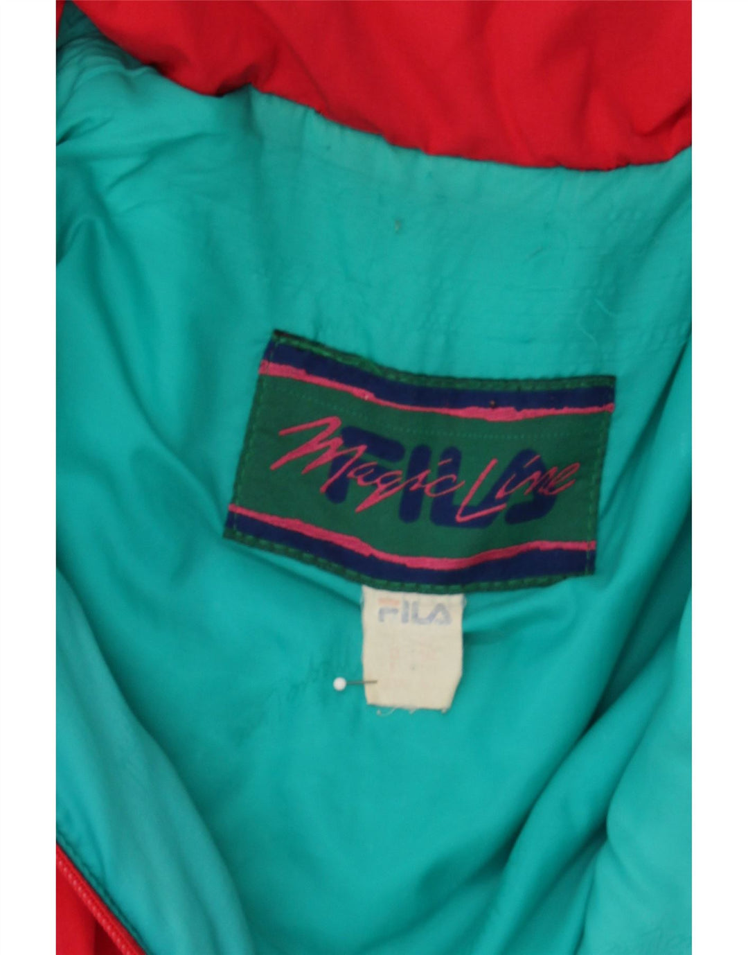 FILA Mens Windbreaker Jacket UK 40 Large Red Vintage Fila and Second-Hand Fila from Messina Hembry 