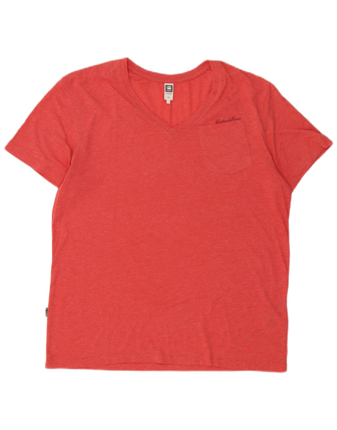 G-Star Homme T-Shirt Top Large Rouge Coton
