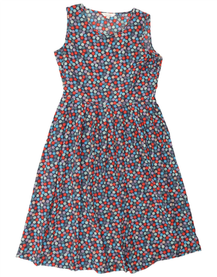 Seasalt Cornwall Robe trapèze pour femme UK 14 Large Multicolore à pois