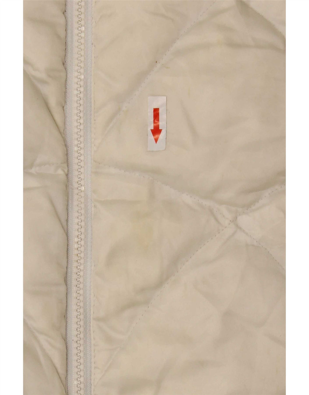 The North Face Veste rembourrée pour femme UK 16 Large Off White Nylon