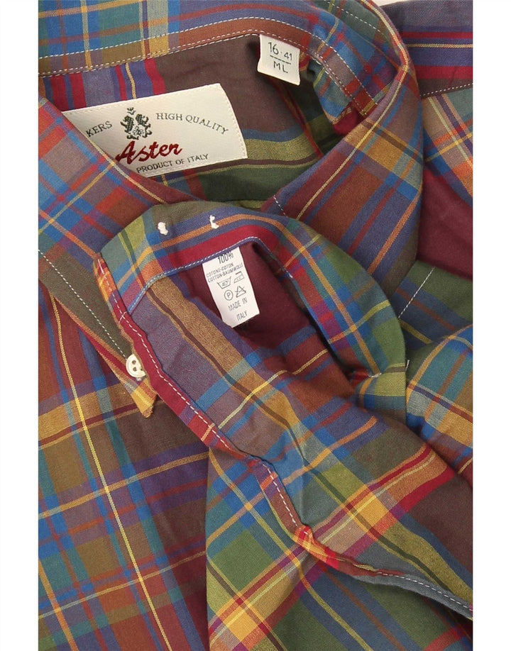 Aster Chemise Homme Taille 41 16 Grand Coton à Carreaux Multicolore