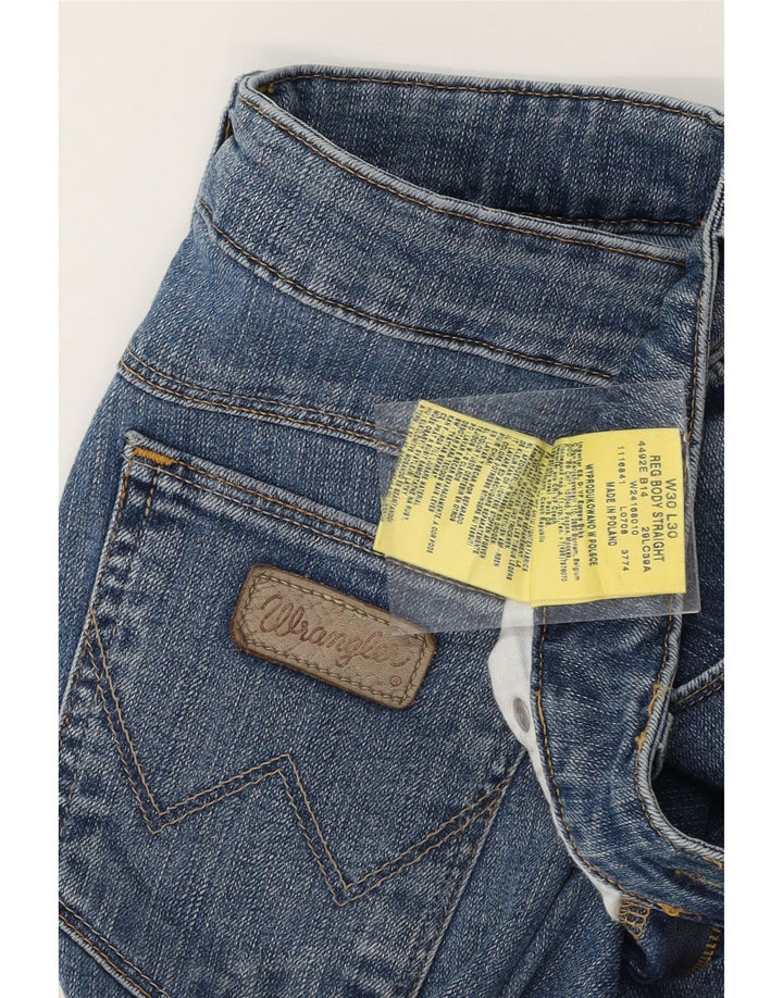 WRANGLER Womens Straight Jeans W30 L30 Blue Cotton Vintage Wrangler and Second-Hand Wrangler from Messina Hembry 