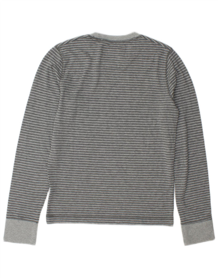 Hollister Haut à manches longues pour homme Petit gris rayé