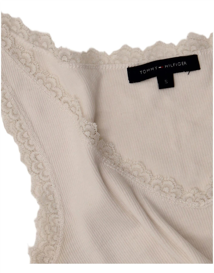 Tommy Hilfiger Débardeur pour femme UK 8 Small Blanc