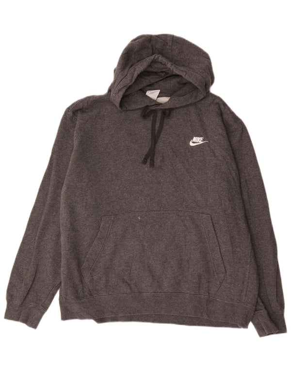 Nike Pull à capuche pour homme en coton gris Taille L