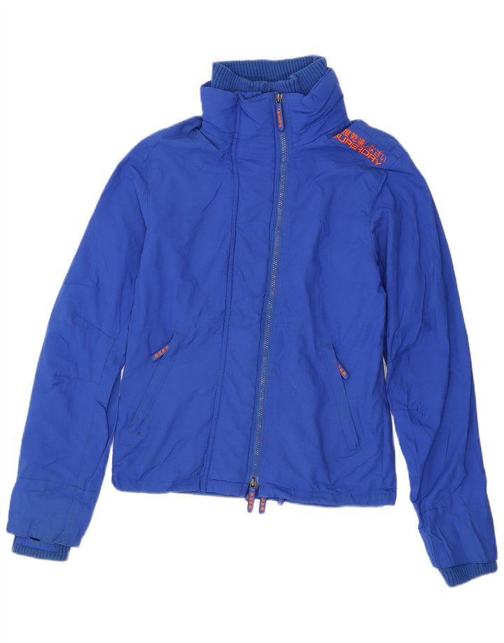 Superdry Veste de pluie Double Blacklabel pour homme UK 38 Petit nylon bleu