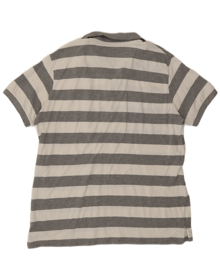 Woolrich Polo Homme 2XL Gris Rayé Coton